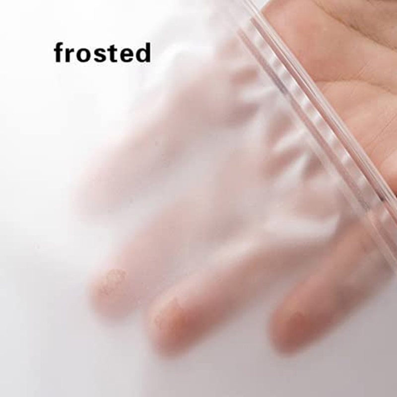 Biologisk nedbrytbare frostede glidelåsposer for klær med ventilasjonshull (8)