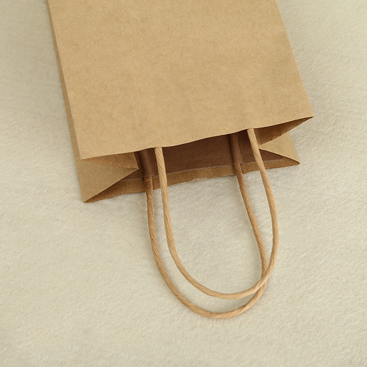 Çanta letre Kraft me dorezë të përdredhur (3)