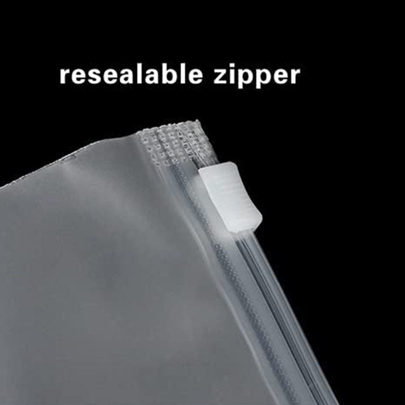 Biodegradable Frosted Zipper Bags for Clothing with Vent Holes (8)