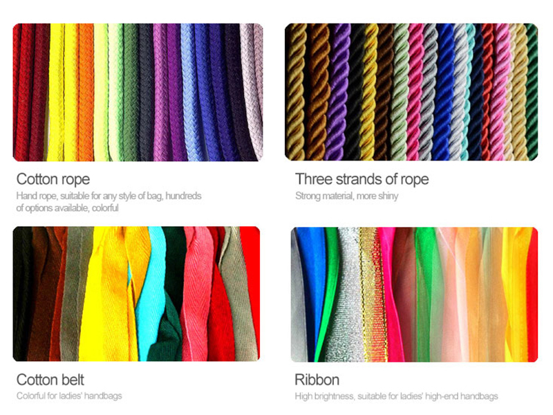 Different materials of handle rope for selection