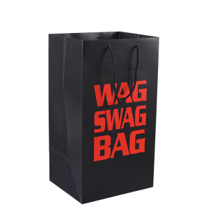 black gift paper bag