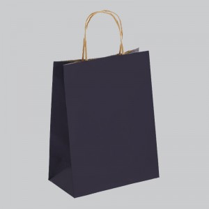 blue paper bag