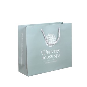 white paper gift bag